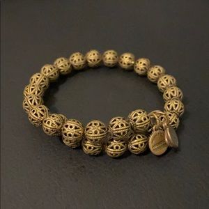 Alex and Ani Vintage 66 Gold Globe Bracelet